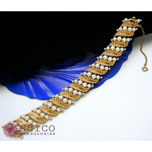 TRIFARI トリファリ ブレスレット ゴールド アンティーク TRIFARI トリファリ ブレスレット ビンテージ