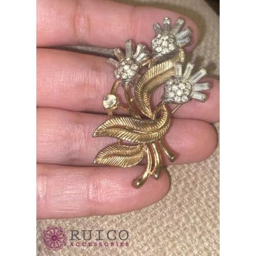 ［即日発送］ TRIFARI トリファリ ブローチ ラインストーン アンティーク 【1821366225】(10750円)