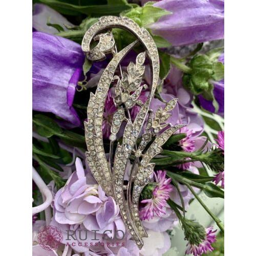 TRIFARI トリファリ ブローチ ラインストーン アンティーク