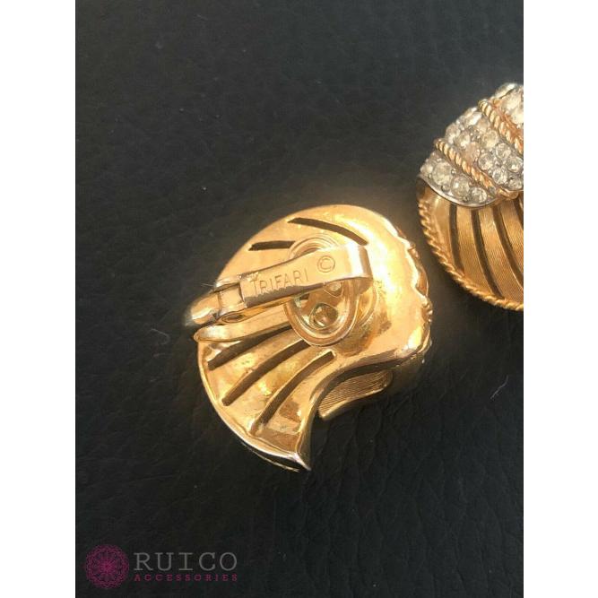 中古 TRIFARI トリファリ イヤリング ピアス ゴールド アンティーク 【T1729017585】(10205円)