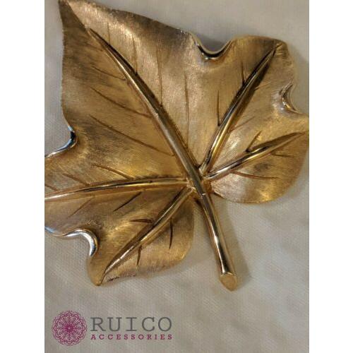 限定素材を使用 TRIFARI トリファリ ブローチ リーフ 葉 アンティーク 【1916232560】(11310円)