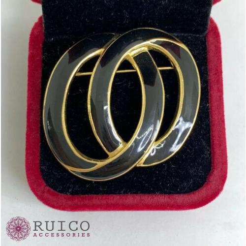 TRIFARI トリファリ ブローチ ラインストーン アンティーク