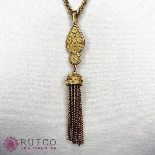 TRIFARI トリファリ ネックレス ゴールド アンティーク TRIFARI トリファリ ネックレス ビンテージ