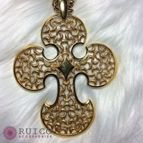 TRIFARI トリファリ ネックレス ゴールド アンティーク TRIFARI トリファリ ネックレス ビンテージ