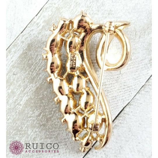 TRIFARI トリファリ ブローチ ラインストーン アンティーク TRIFARI トリファリ ブローチ ビンテージ