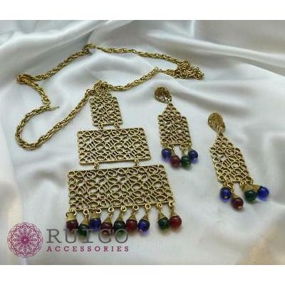 TRIFARI トリファリ ネックレス ゴールド アンティーク TRIFARI トリファリ ネックレス ビンテージ