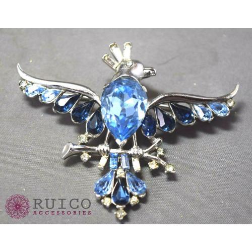 TRIFARI トリファリ ブローチ ラインストーン アンティーク