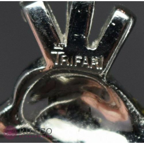 【〜6/6まで出品】 TRIFARI トリファリ ブローチ ラインストーン アンティーク 【VQL6440534452】(23230円)