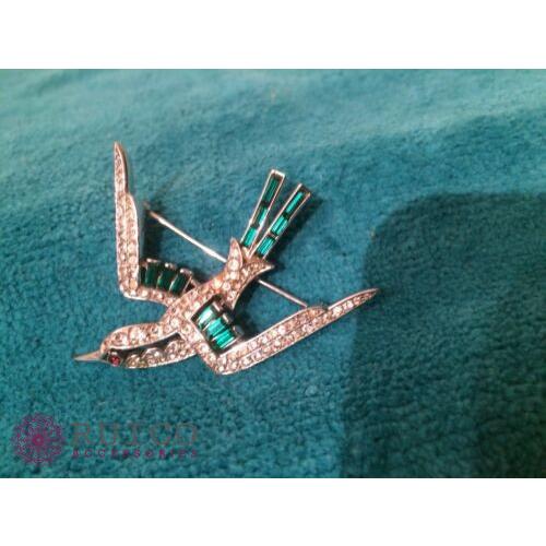 ウルトラ！ TRIFARI トリファリ ブローチ グリーン 緑 アンティーク 【TMF1027157776】(37048円)