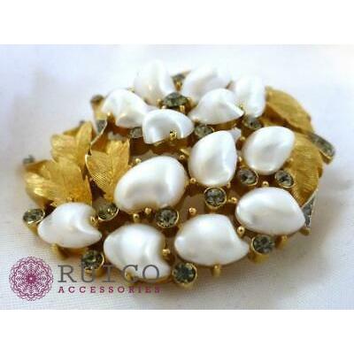 【通常品】 TRIFARI トリファリ ブローチ ラインストーン アンティーク 【1750831876】(63150円)