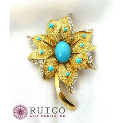 TRIFARI トリファリ ブローチ ラインストーン アンティーク TRIFARI トリファリ ブローチ ビンテージ