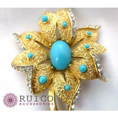 TRIFARI トリファリ ブローチ ラインストーン アンティーク TRIFARI トリファリ ブローチ ビンテージ