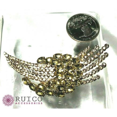 TRIFARI トリファリ ブローチ ラインストーン アンティーク