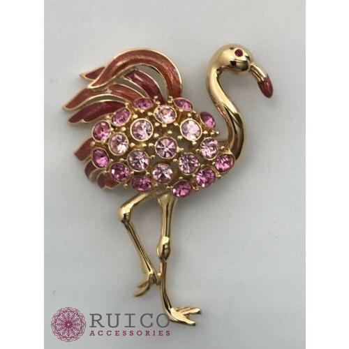 TRIFARI トリファリ ブローチ ラインストーン アンティーク