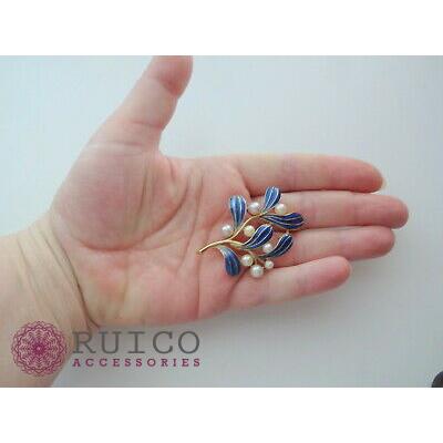 TRIFARI トリファリ ブローチ リーフ 葉 アンティーク