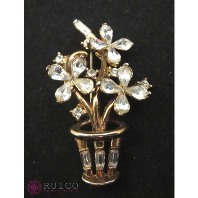 Trifari トリファリ ブローチ トリファリ フラワー Trifari 花 Dygahc Ruico Accessories ヤフー店 ブローチ アンティーク