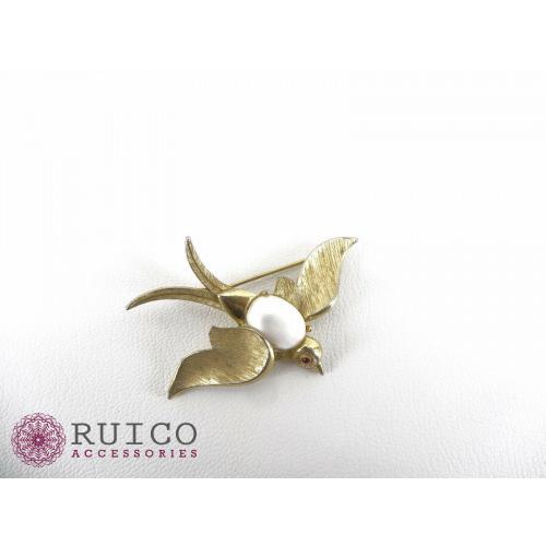 TRIFARI トリファリ ブローチ ラインストーン アンティーク