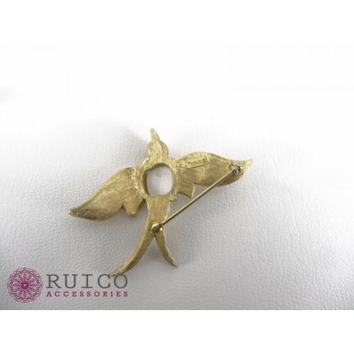 TRIFARI トリファリ ブローチ ラインストーン アンティーク TRIFARI トリファリ ブローチ ビンテージ