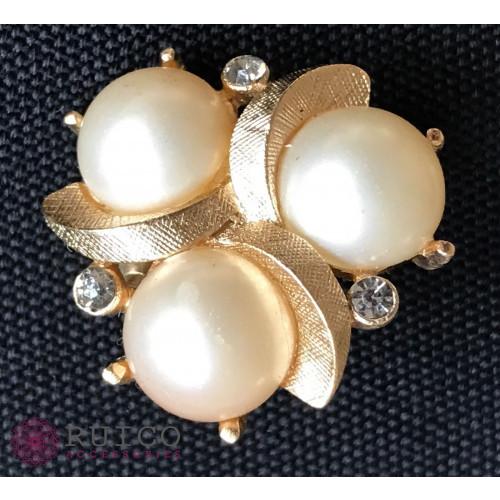 【新品同様 / 希少】 TRIFARI トリファリ イヤリング ピアス ゴールド アンティーク 【2676010440】(15795円)