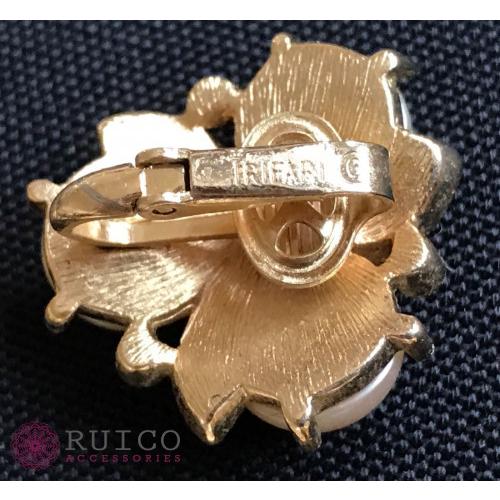 【新品同様 / 希少】 TRIFARI トリファリ イヤリング ピアス ゴールド アンティーク 【2676010440】(15795円)