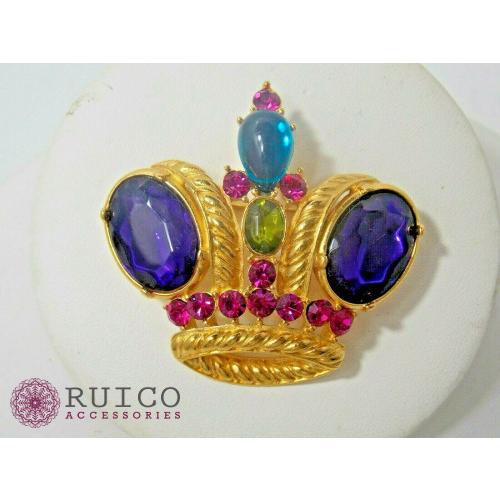 新春SALE！ TRIFARI トリファリ ブローチ ラインストーン アンティーク 【V2405100111】(14196円)