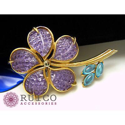 安い購入 Trifari トリファリ ブローチ フラワー 花 アンティーク オープニング大放出セール World Of Heating De