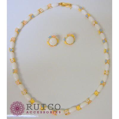 【２点セット】 TRIFARI トリファリ ネックレス エナメル アンティーク 【H2378798857】(85800円)