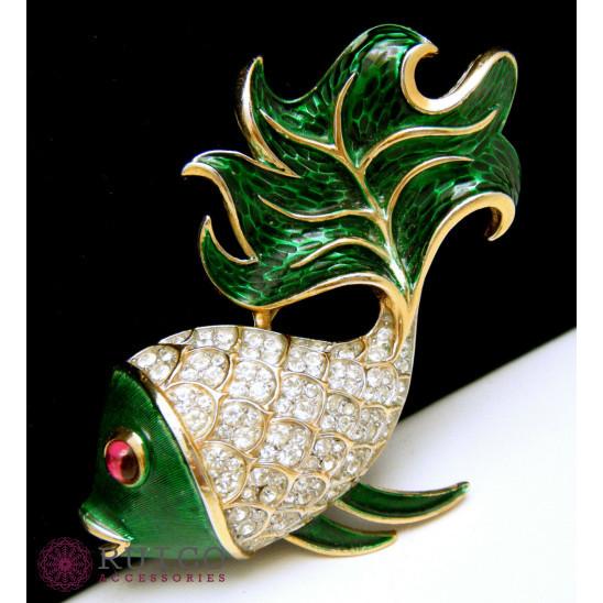 【値下げ中】 TRIFARI トリファリ ブローチ ラインストーン アンティーク 【GMS6606572693】(23829円)