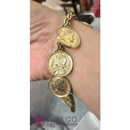 TRIFARI トリファリ ブレスレット ゴールド アンティーク TRIFARI トリファリ ブレスレット ビンテージ