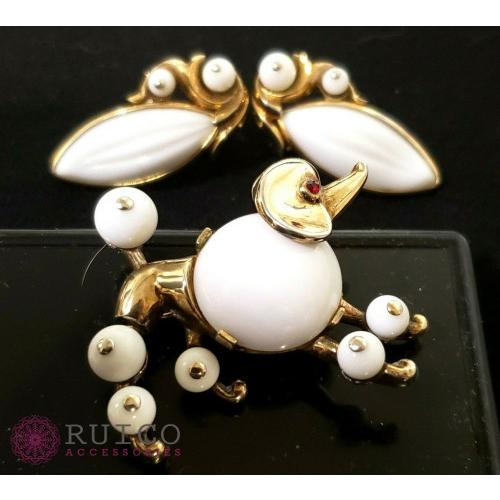 TRIFARI トリファリ ブローチ ラインストーン アンティーク