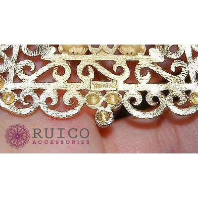 TRIFARI トリファリ ネックレス ゴールド アンティーク TRIFARI トリファリ ネックレス ビンテージ