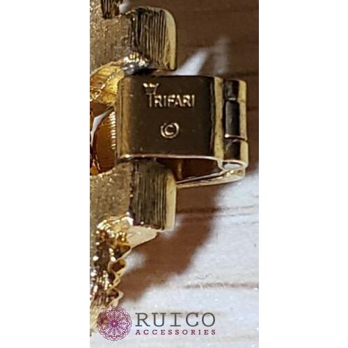 ほぼ未使用 TRIFARI トリファリ ブレスレット ゴールド アンティーク 【2227862596】(13150円)