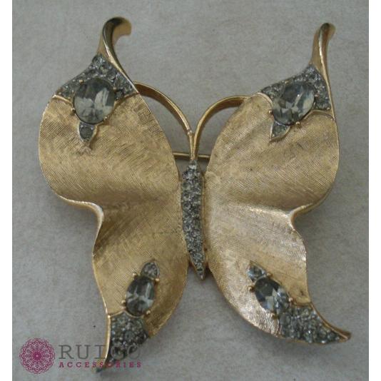 TRIFARI トリファリ ブローチ 蝶 アンティーク