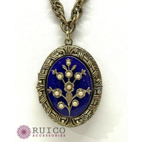 新品未使用！ TRIFARI トリファリ ネックレス エナメル アンティーク 【2405064621】(14196円)