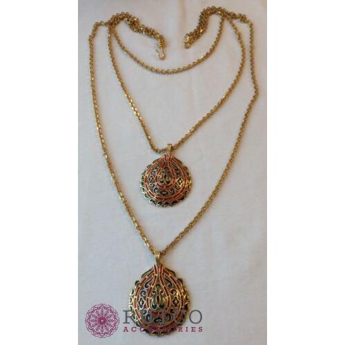 TRIFARI トリファリ ネックレス エナメル アンティーク