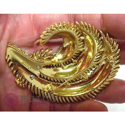 【値下げ・名盤】 TRIFARI トリファリ ブローチ ラインストーン アンティーク 【XU7049871340】(25428円)