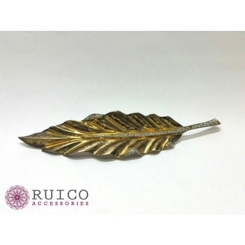 TRIFARI トリファリ ブローチ ラインストーン アンティーク