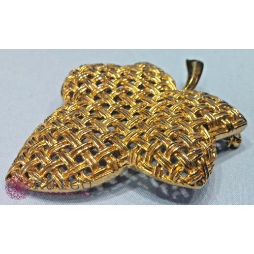 TRIFARI トリファリ ブローチ リーフ 葉 アンティーク