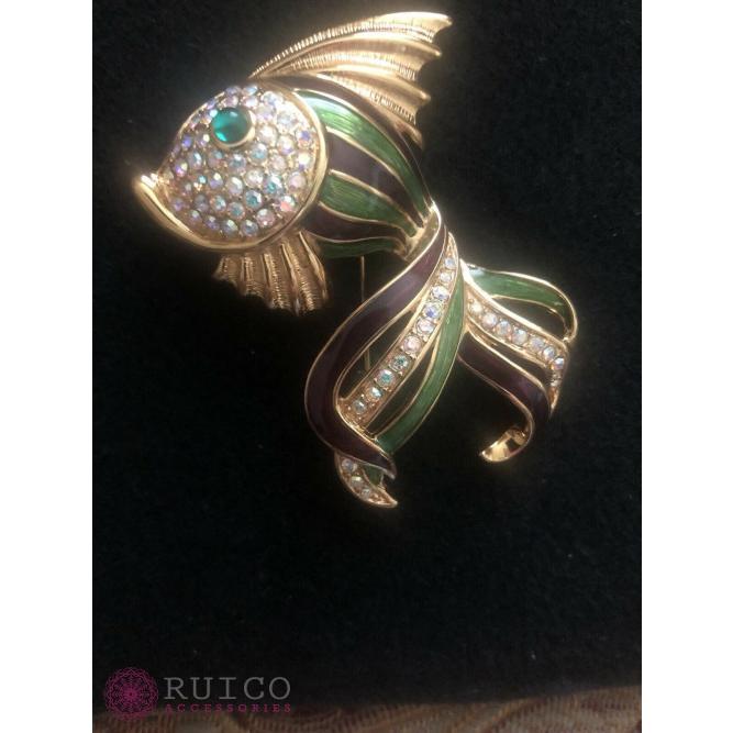 【早い者勝ち】 TRIFARI トリファリ ブローチ 魚 アンティーク 【X2380293656】(14050円)