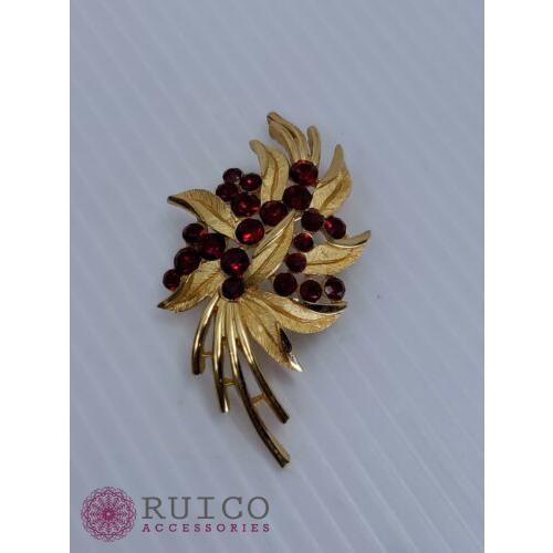 TRIFARI トリファリ ブローチ ラインストーン アンティーク