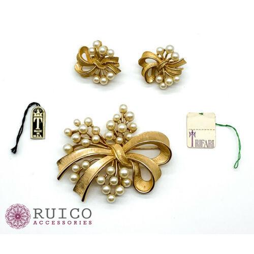 TRIFARI トリファリ イヤリング ピアス ゴールド アンティーク