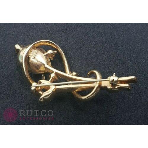 匿名配送 TRIFARI トリファリ ブローチ ラインストーン アンティーク 【PE2380282323】(14050円)