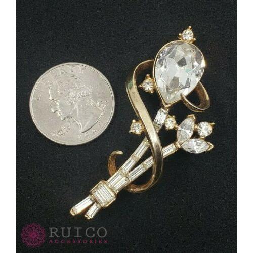 匿名配送 TRIFARI トリファリ ブローチ ラインストーン アンティーク 【PE2380282323】(14050円)