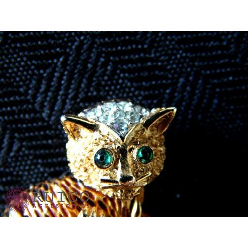 【値段交渉可：送料込】 TRIFARI トリファリ ブローチ グリーン 緑 アンティーク 【2169356137】(12805円)