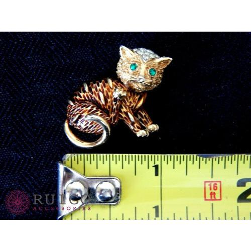 【値段交渉可：送料込】 TRIFARI トリファリ ブローチ グリーン 緑 アンティーク 【2169356137】(12805円)