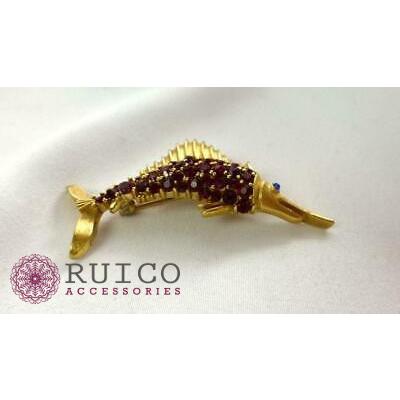 TRIFARI トリファリ ブローチ ラインストーン アンティーク TRIFARI トリファリ ブローチ ビンテージ