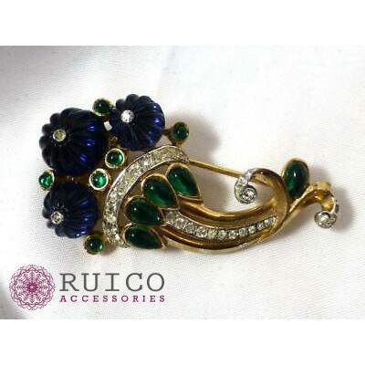 ⭐️完成品⭐️ TRIFARI トリファリ ブローチ ラインストーン アンティーク 【QG3322673664】(119845円)