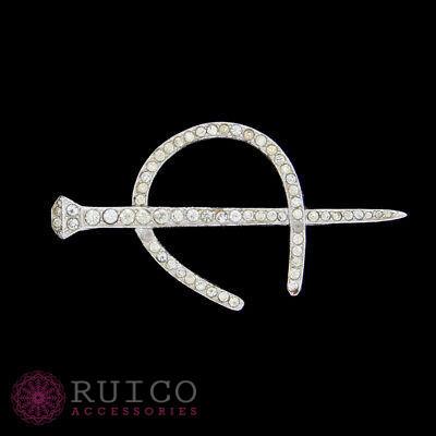 TRIFARI トリファリ ブローチ ラインストーン アンティーク