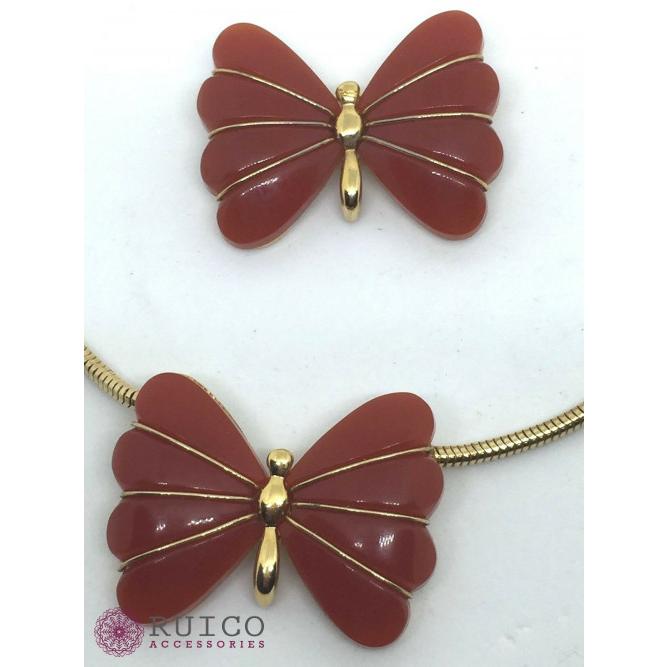 動作確認 TRIFARI トリファリ ブローチ 蝶 アンティーク 【Y2227786349】(13150円)