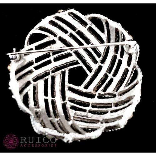 TRIFARI トリファリ ブローチ ラインストーン アンティーク TRIFARI トリファリ ブローチ ビンテージ